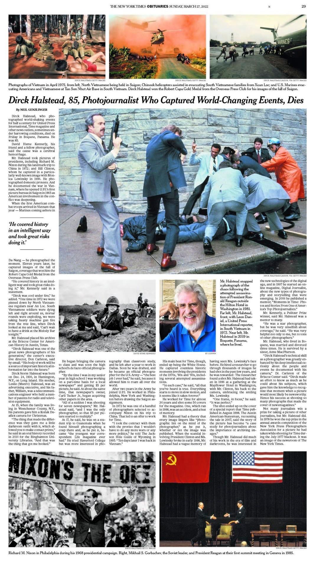 Dirck Halstead, iconic photographer, personality, lifetime NPPA member, dies at 85